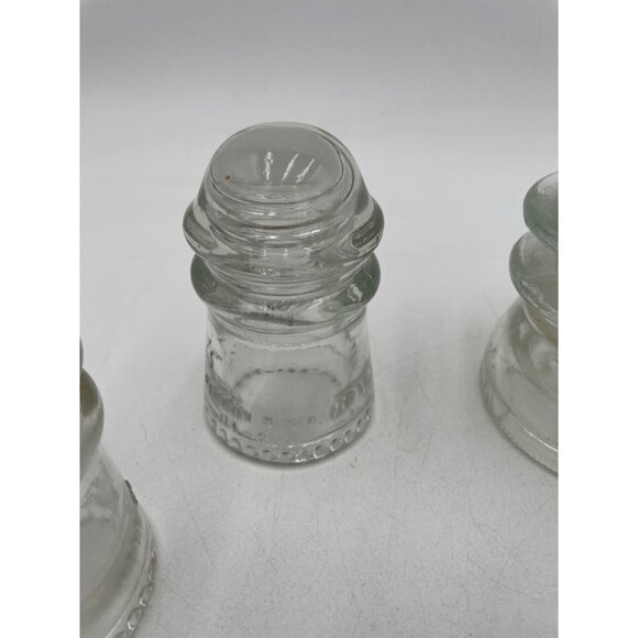 6 Hemingray Insulators antique Made in Usa 4 gray 2 green - Picture 4 of 16